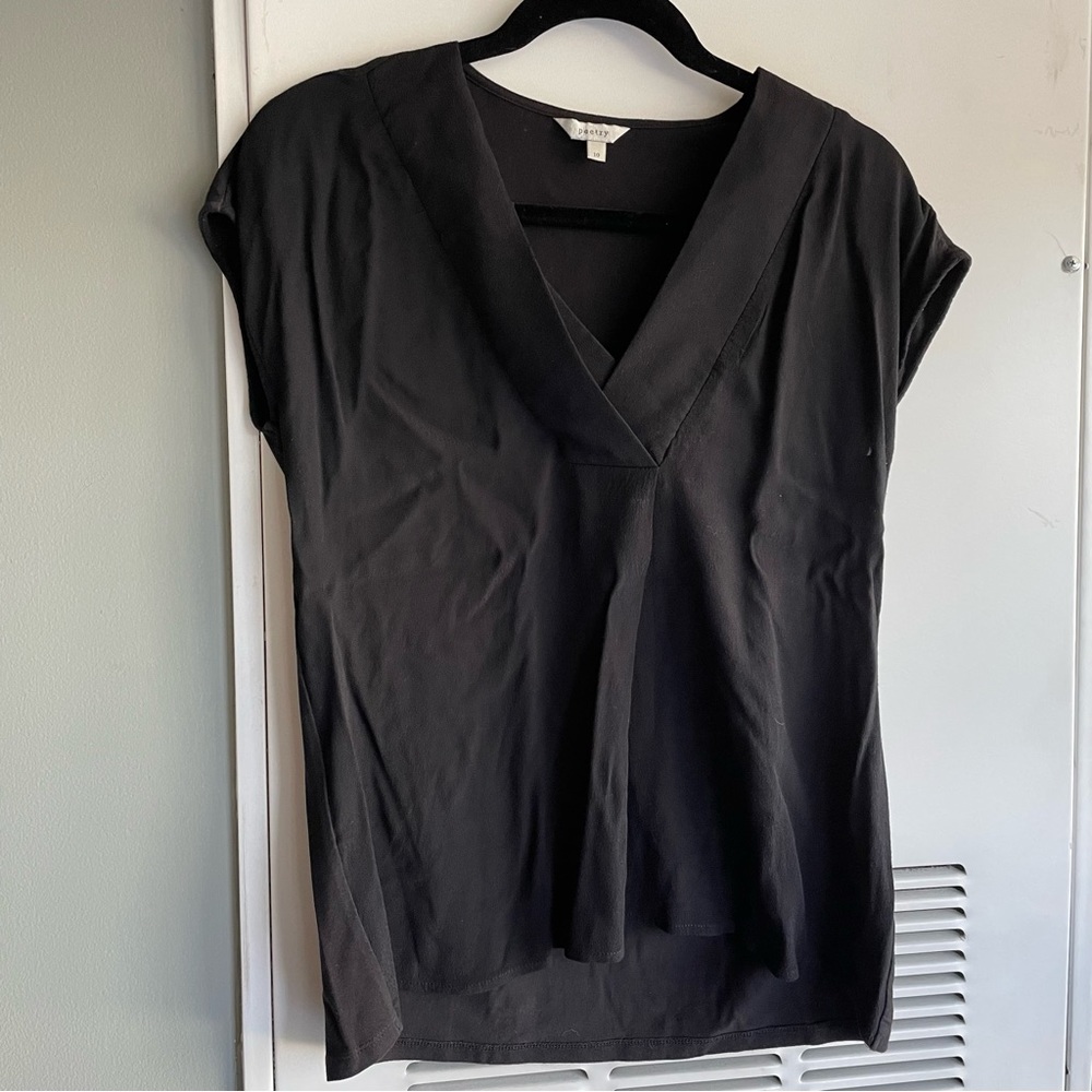 Black Poetry Short Sleeve Top